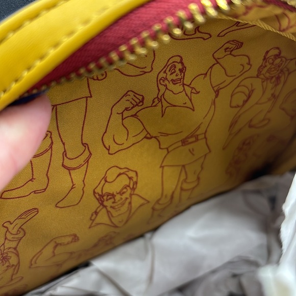 NWT Disney Loungefly Beauty and the Beast Gaston Villains Scene Mini Backpack main image 5
